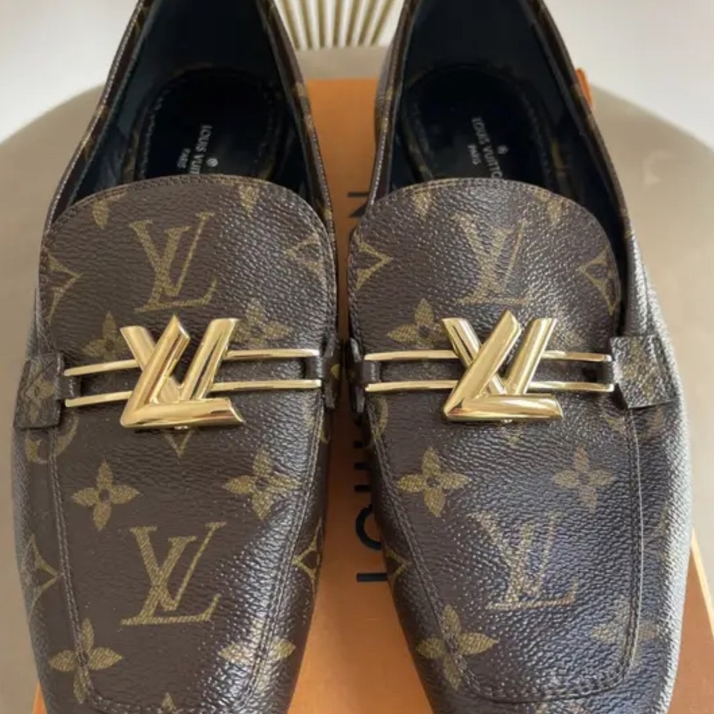 Louis Vuitton Dark Brown Monogram Loafers